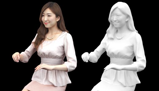 3D人体モデル（日本人）を制作中です！