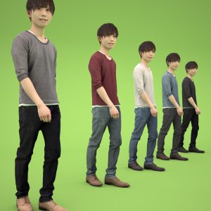 3Dモデル|人物|日本人|男性
