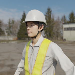 作業員-工事-3D人物モデル