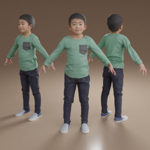 3Dmodels-child-man