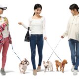 犬を散歩する人物素材-男性女性-建築パース